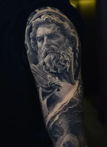 Tattoo work by Saúl at Stefano's Tattoo Studio Lima