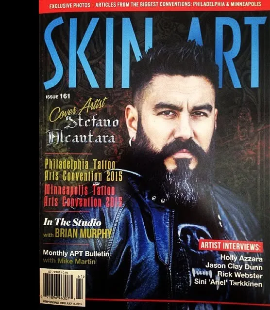 Magazine cover featuring Stefano Alcántara